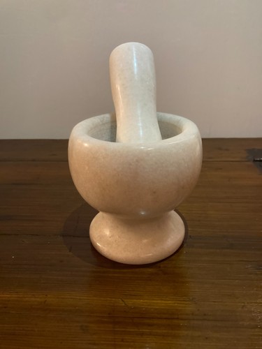 Mortaio marmo bianco - in,