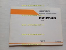 Suzuki RV 125 K8 2007 catalogo ricambi ORIGINALE spare parts catalogue