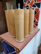 Set 4 Piedi Gambe In Legno Per Rete Letto.