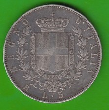 Moneta Argento Italia 5 Lire