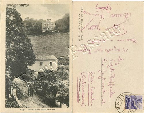 Cartolina segni villino - segni,,
