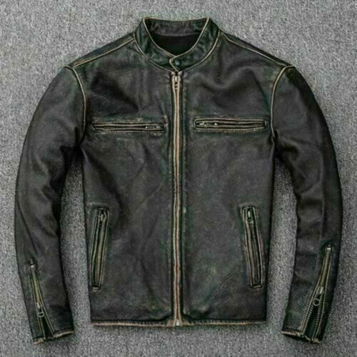 Giacca vera pelle moto - in,