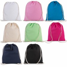 SACCA ZAINO IN COTONE BIO CON