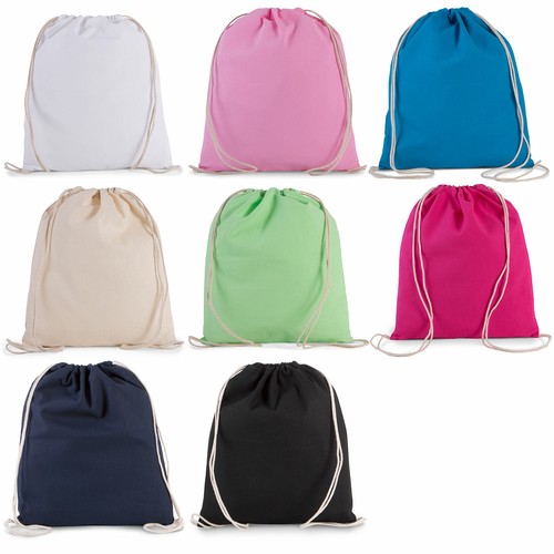 Sacca zaino cotone bio - cotone, con
