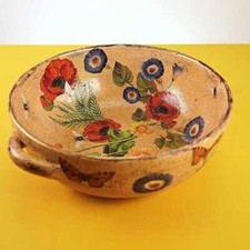 ciotola in terracotta decorata