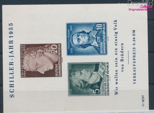 Francobolli ddr 1955 block - francobolli,