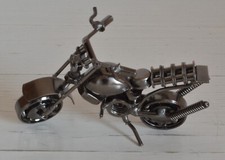 MOTOCICLETTA IN MINIATURA MATERIALI DI RECUPERO METALLO