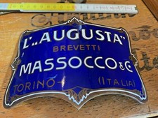 Targa in rame e smalti di macchina caffè inizi novecento