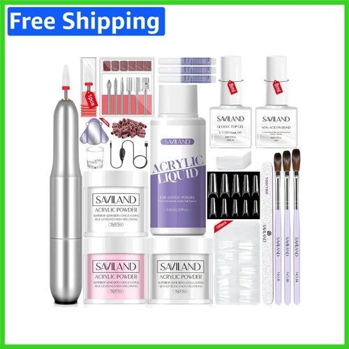 Acrylic nail kit with drill - acrylic,