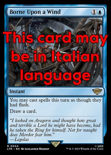 Mtg borne upon - borne, a