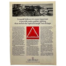 Leupold Scopes Vtg Print Ad