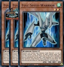 Yugioh! 3x Full-Speed Warrior L5DD-ENY01 Ultra Rara 1a Edizione NM