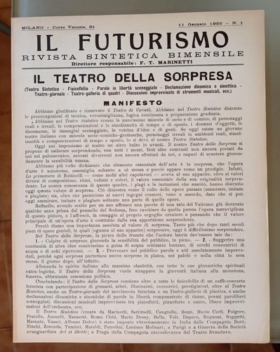 Manifesto futurista marinetti - futurista,