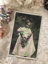 Cartolina antica ragazza