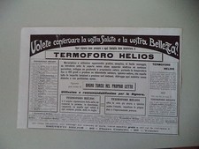 advertising Pubblicità 1911 TERMOFORO HELIOS - TORINO