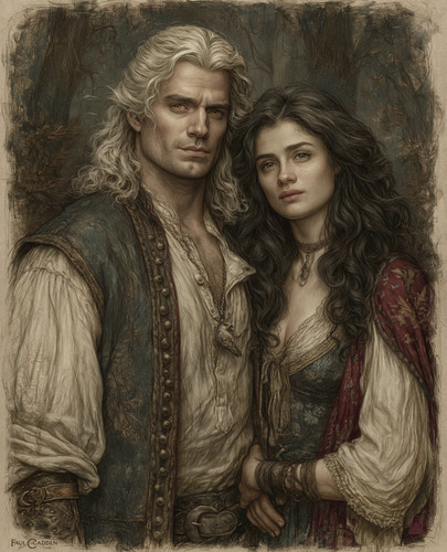 Geralt yennefer ritratto - geralt, in