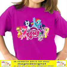 T-SHIRT MY LITTLE PONY amicizia magica cartone animato tshirt GIRL maglietta