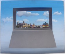 Filippo DE GASPERI (Milano 1928) LE CATTEDRALI di SALAMANCA Olio su tela cm50x60