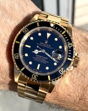 Rolex Submariner 16618 oro ottime condizioni serie completa dal 1991