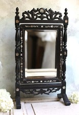 Antique Campaign Mirror for