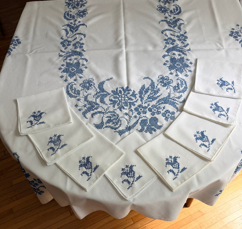 Tovaglia vintage poliestere - vintage,