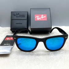Occhiali da sole uomo Ray-Ban RB4105 blu FOLDING WAYFARER KR-3170