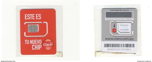 Paraguay claro carta sim gsm - sim,