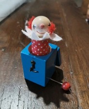 Vecchio Gioco Giocattolo in legno A Molla Sorpresa SEVI Come Da Foto