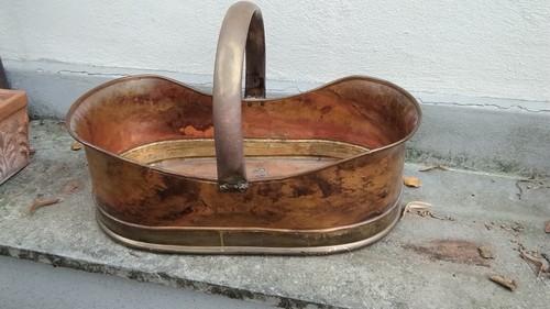 Grande secchio rame vintage - grande,