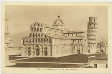 PISA -LA CATTEDRALE E LA TORRE  CARTOLINA