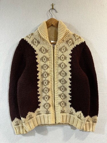 Vintage hand knit wool - hand-knit,