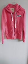 Felpa con cappuccio da donna Hollister taglia XS colore rosa tinta unita