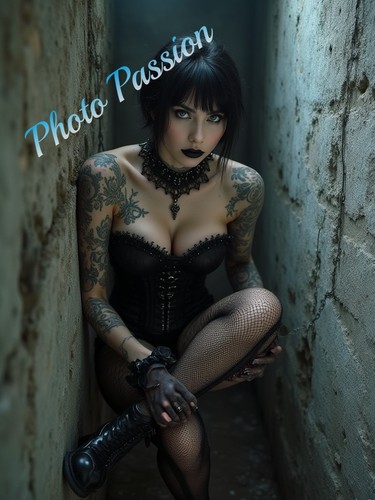 Fotografia donna gotica tattoo - donna,