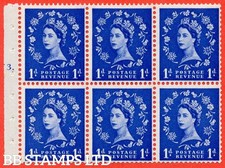 SG. 541. SB26. 1d ultramarine. Un cilindro come nuovo montato finemente " F3 T dot " B45027