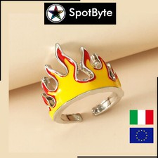 Anello Uomo Tutte Fiamme Flame