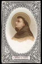 antico santino cromo-holy card