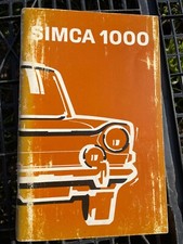 Chrysler Simca 1000 Libretto uso e manutenzione - 1977 - Originale