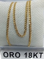 Catenina in oro giallo 750 18