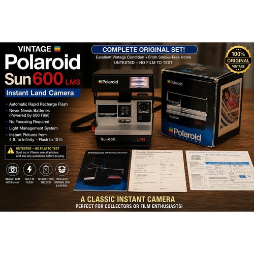 Vintage polaroid sun - polaroid, lms
