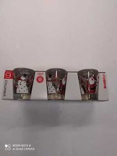 Set 6 Bicchieri Natalizi Vetro