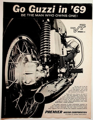 Pubblicità moto guzzi 7 - guzzi, v-7