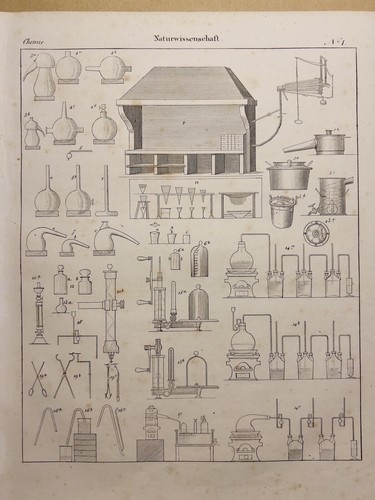 Litografia antica 1833 chimica - litografia,