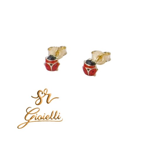 Orecchini coccinella oro - coccinella,