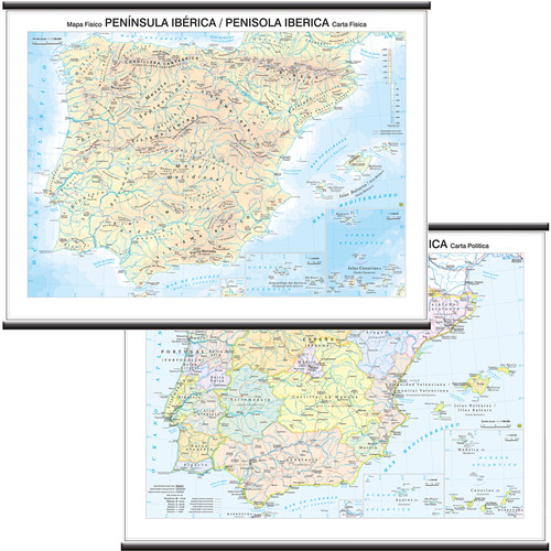 Carta murale geografica - carta,
