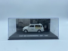 MODELLINO AUTO FIAT 500 GIARDINIERA SIP 1967 BIANCA - EDICOLA - SCALA 1:43