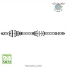 Semiasse Metelli Anteriore Dx Destro per FIAT STILO BRAVO LANCIA DELTA