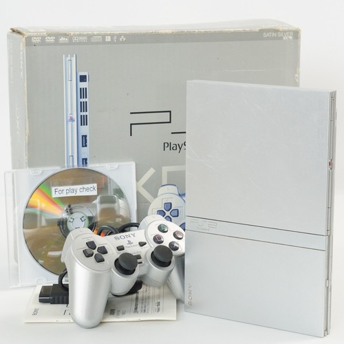 Console ps2 slim boxata - ps2,