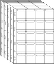 Porta Monete Portaoggetti Timbro Tasche Timbro in Plastica Protezione Valuta Mon