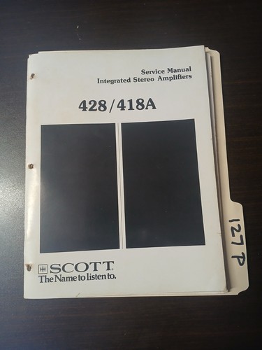 Scott 428 418a manuale - scott,