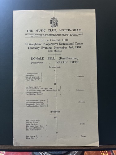 1960 donald bell bass - donald, baritone